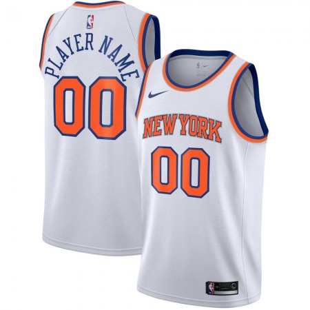 Maillot Basket New York Knicks Personnalisé 2020-21 Nike Association Edition Swingman - Homme